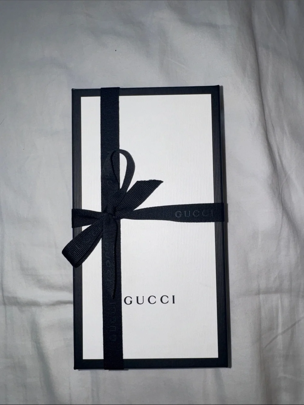 Gucci Black Leather Zip Wallet with Green and Red Web Stripe and Gold Buckle